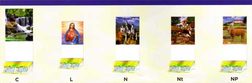 Calendarios de Pared con Varilla