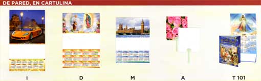 Calendarios de Pared con Varilla