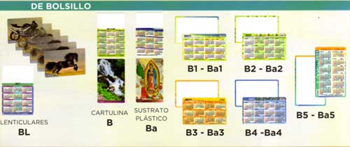 Calendarios de Bolsillo